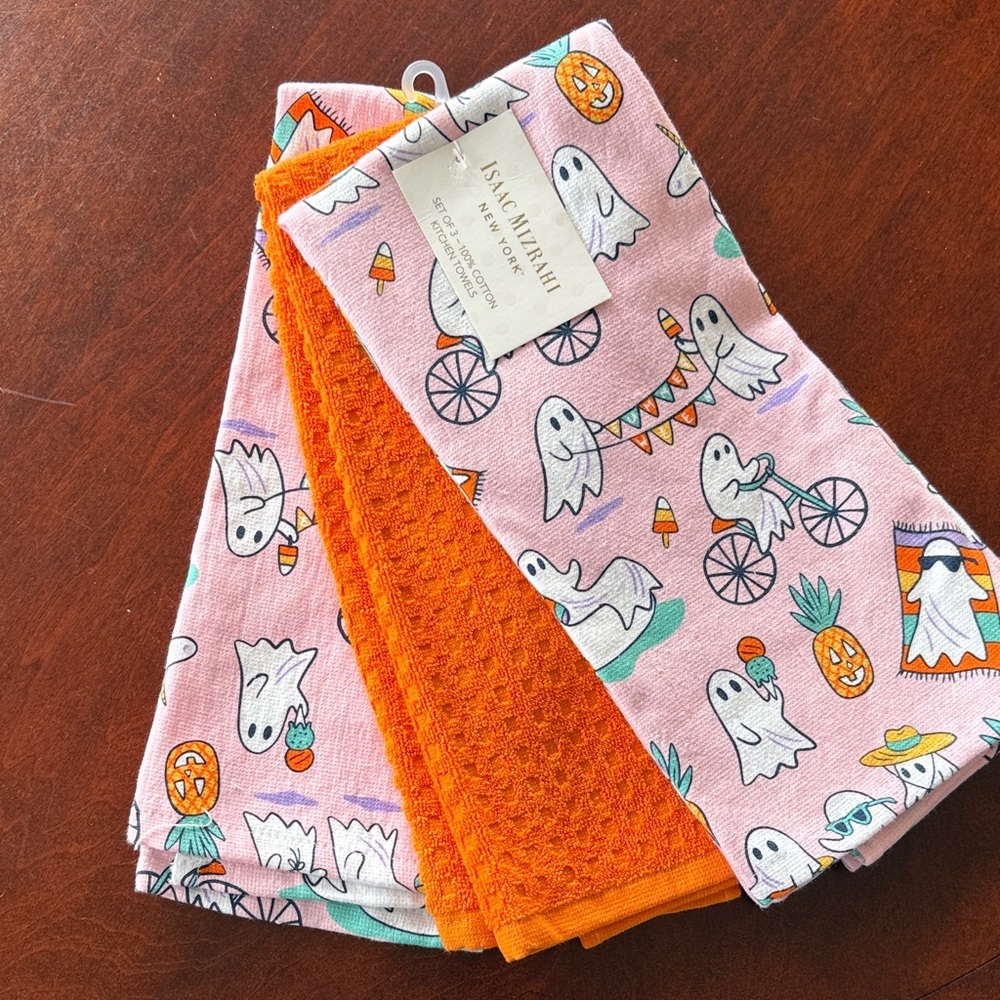 Isaac Mizrahi Summerween Kitchen Towels set of 3